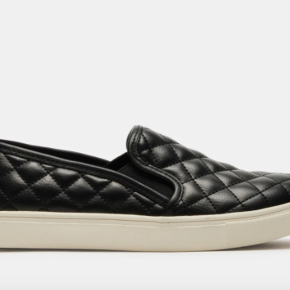 Steve Madden ECENTRCQ Quilted Slip-On Sneakers – Vegan Leather, Women’s Casual - Picture 6 of 12